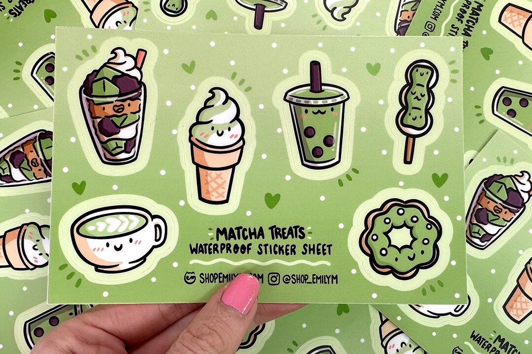 Boba Cats’ Labels Sticker Sheet Boba Cats’ Labels Sticker Sheet